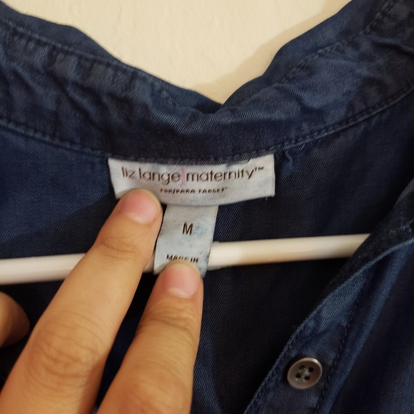 Denim Maternity Dress Liz Lange Maternity - Picture 2 of 2